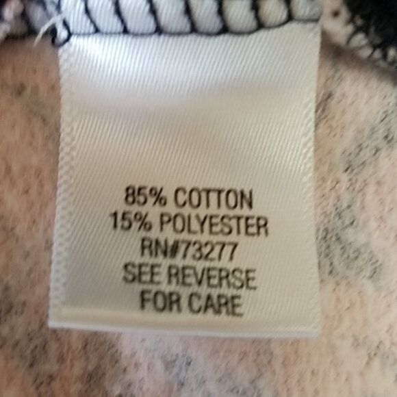 Croft & Barrow Sweatshirt Zip Up Floral Pink Navy Women's WOMAN'S SMALL PETITE - Picture 10 of 13